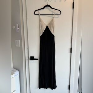 DISSH Black and Cream Maxi Dress